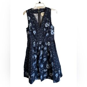 Kate Spade  Prairie Rose Fit And Flare Dress